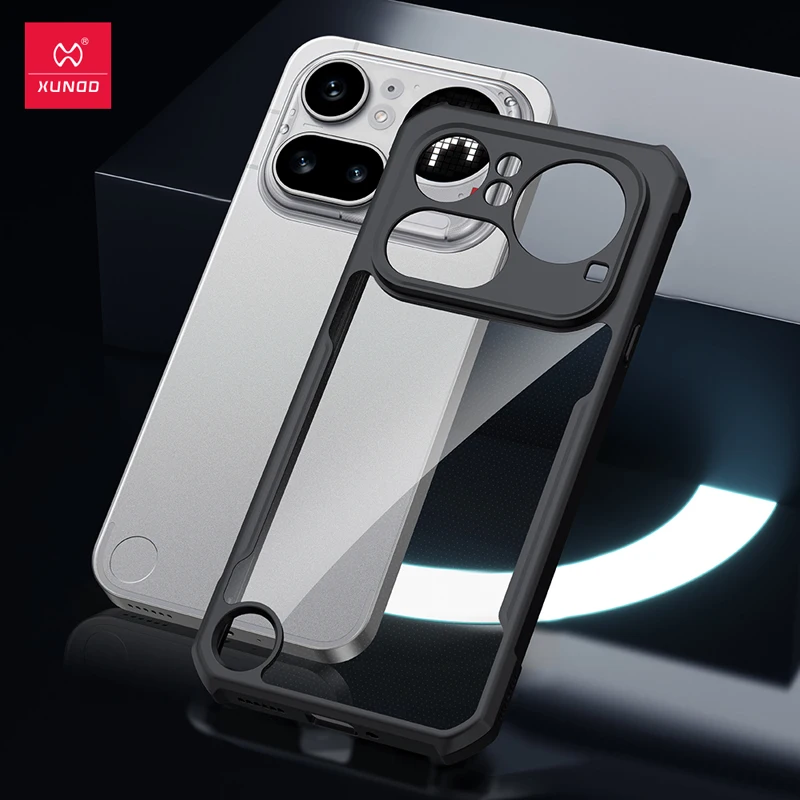 Enhanced Shockproof Transparent Case with Airbag Cushioning and Camera Protection