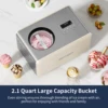 AIRMSEN 2.1 Quart Ice Cream Maker, No Prefreeze Electric Ice Cream Maker with Compressor and LCD Timer for Frozen Yogurt, Sorbet 5