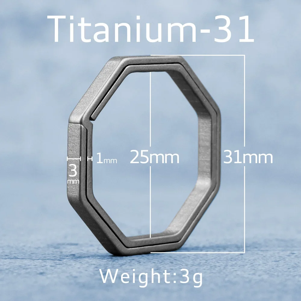 Titanium Super Lightweight Keychain - Sleek and Durable EDC Tool for Car Keys and Accessories