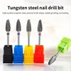 Tungsten Carbide Flame Nail Drill Bits Cuticle Nail File And Removal Gel Acrylic Nail Art Tools For Nail Machine Manicure 1