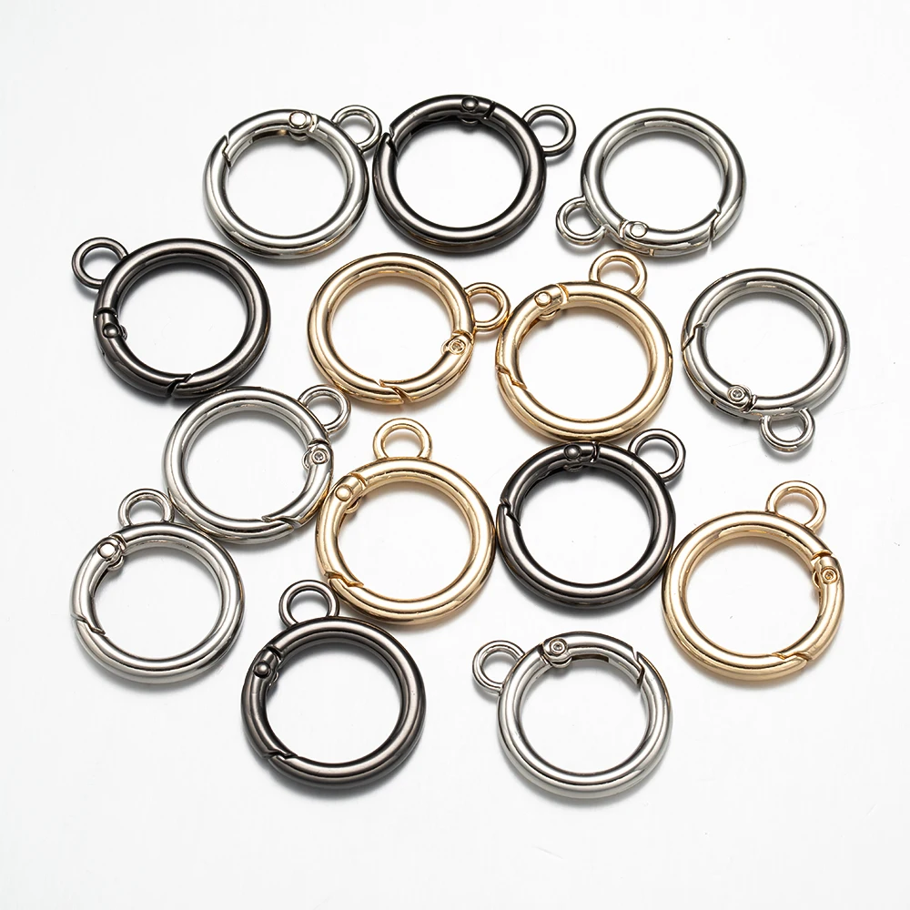 5 stücke Kürbis Schnalle Frühling Ring Verbindung Schlüsselanhänger Karabiner Für DIY Anhänger Auto Schmuck Zubehör Machen Liefert Charme Verschluss – Detail 4