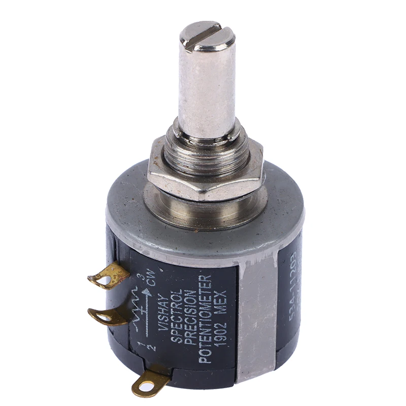Rotary Potentiometer Wire Wound Potentiometer 1pc 534-1-1 Spectorl Precision Coil 534 2w 100R 200R 500R 1K 2K 5K 10K 20K 50K 100k