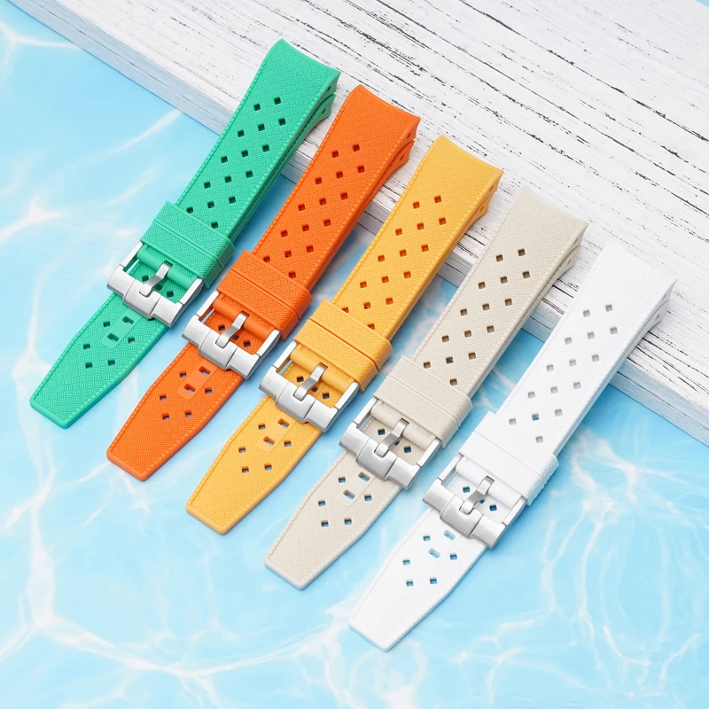 Cinturino In Silicone Liquido Con Estremità Curva Per Swatch X Blancpain Five Ocean Uomo Donna Sport Impermeabile Per Cinturino Per Orologio Fty Fatho