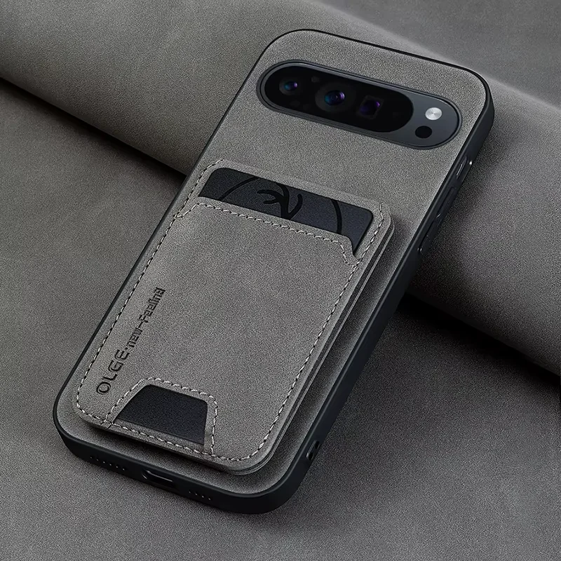 Luxury Multifunctional Synthetic Leather Phone Case with Card Slots and Shock Protection