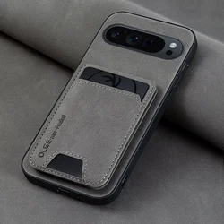 Luxury Multifunctional Synthetic Leather Phone Case with Card Slots and Shock Protection - Google Pixel 8 Pro (Grey)