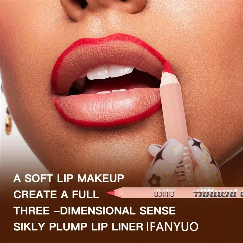 8 Color Waterproof Lip Liner Pencil Long Lasting Natural Lipliner Pen Red Contour Tint Sexy Dark Red Pink Matte Lipstick Pencil 6