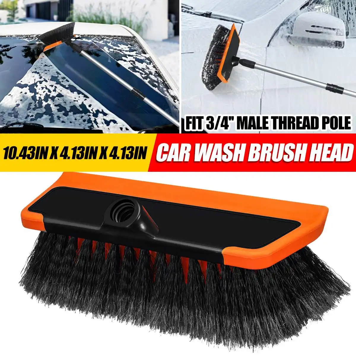 MATCC Car Wash Brush Head Replacement Soft Bristle 10Wash Brush Head