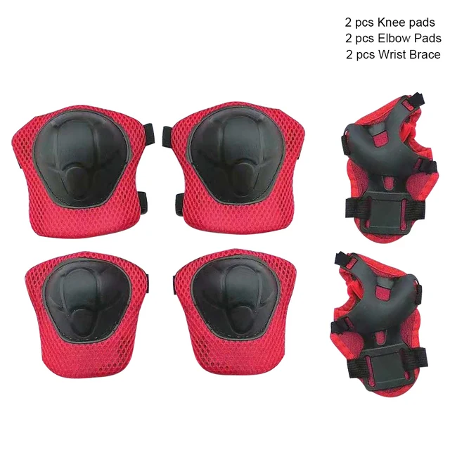 6pcs Protective Gears Set for Kids Children Knee Pad Elbow Pads Wrist Guards Child Safety Protector Kit for Cycling Bike Skating 2