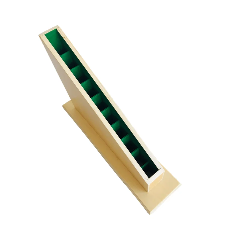 モンテッソーリ木製スタンド 長い赤い棒/数字バー用 就学前教育機器