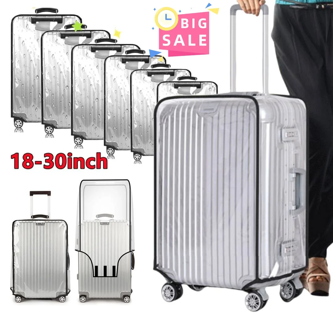 18-30inch Luggage Cover Waterproof Protective Suitcase Cover Trolley Covers PVC Travel Luggage Protector Travel Accessory luggage cover