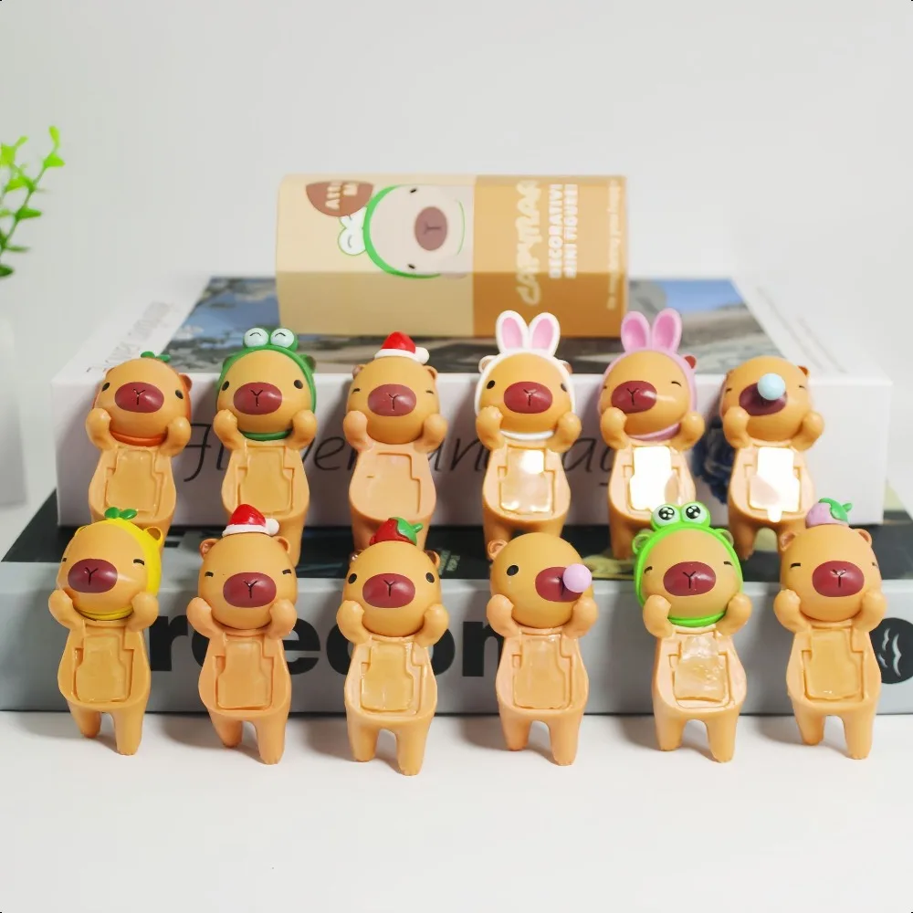 Caja ciega de la serie Capybara de alta calidad, Mini figuras de