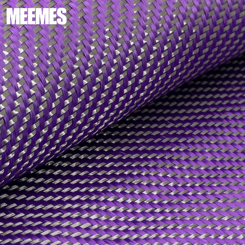 CarbonFiberFabric3KPurpleKevlarCarbonFiberClothTwillWeave
