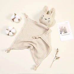 Adorable Cotton Muslin Baby Comforter Blanket & Burp Cloth Set - One Size (9)