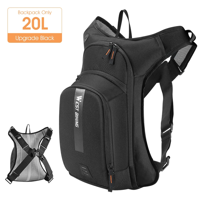 Ergonomic Cycling Hydration Backpack with Water Bag - Professional Sports Bike Bag, 10L/20L Capacity