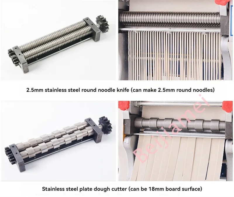Description Picture 6 of itemElectric Household Pasta Maker Automatic Noodle Making Machine Dough Pressing Spaghetti Making 2-in-1 Stainless Steel