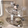 Bathroom Shelf Strong Suction Cup Non Perforated Wall Mounted Kitchen Shelf Household Storage Iron 3