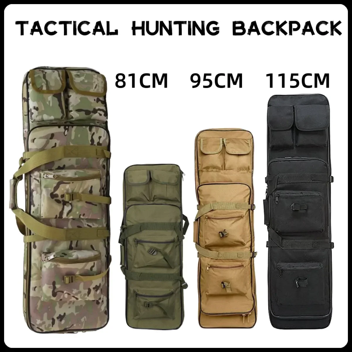 85 95 120 inch Double Rifle Case Bag Weapon Gun Case Rifle & Pistol Bag ...