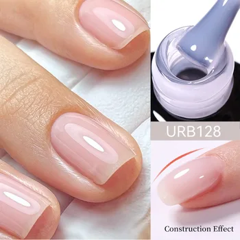UR SUGAR 7ml Base in Gomma di Cristallo Gel Trasparente Naturale Nudo Rosa Semi Permanente Soak Off UV LED Vernice Nail Art Design 1