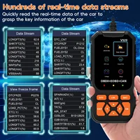 Multilingual automotive OBD2 scanner code reader, professional V520 diagnostic tool, real-time data OBD2 fault detector - Image 3