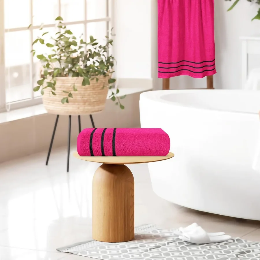 Oversized Cotton Bath Towel Set 28x55 Inches