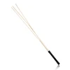 3 In 1 Natural Rattan 60CM Long Straight Whip Riding Crop Flogger Black Red PU Leather Handle Paddle Slapper Horse Training 6