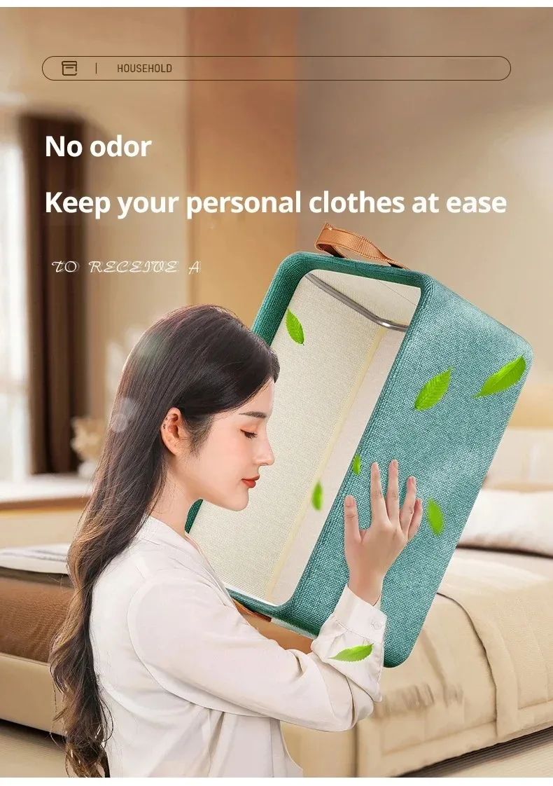 Description Picture 3 of item1Pcs Fabric Storage Basket Drawer Type Storage Box Underwear Organizer Wardrobe Organizer Clothes Foldable Organizers Clothing