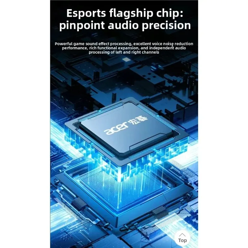Acer OHW200Wired 게이밍 헤드셋 오버이어 스테레오 베이스 헤드폰(마이크 포함) 소음 차단 3.5mm PC 노트북 PS4 PS5 Xbox 게이머용
