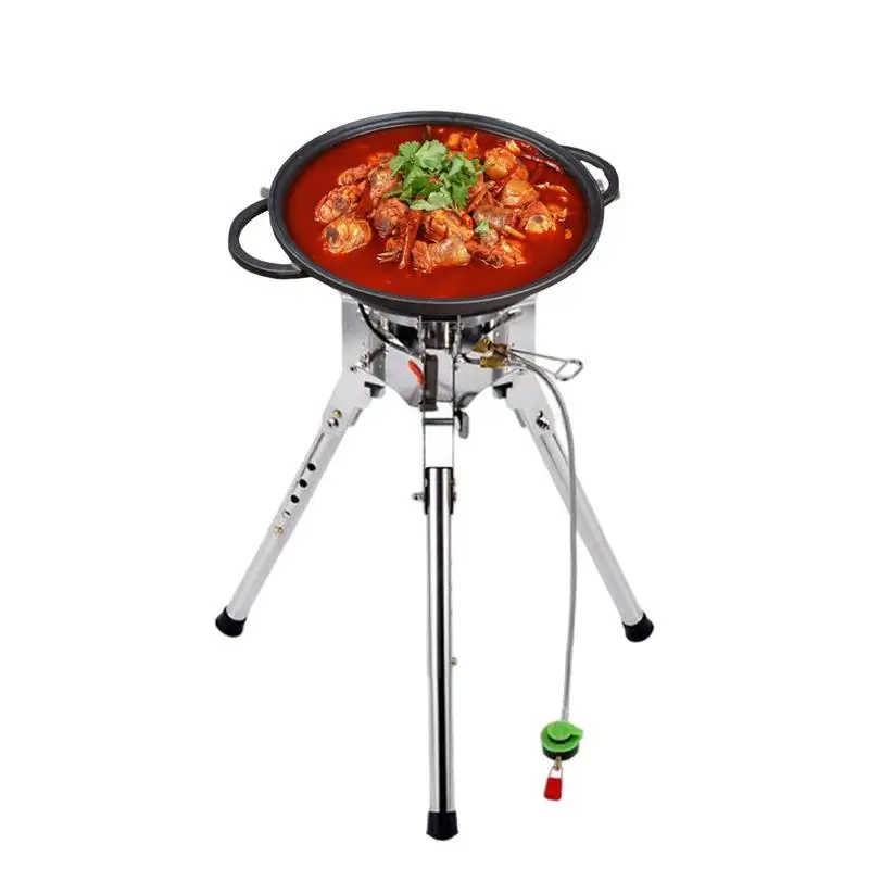 

BRS-69 Camping Stove Burner Portable Foldable Dual Head Burner Stove Windproof Backpacking ButaneGas Stove Outdoor Cooking Tool