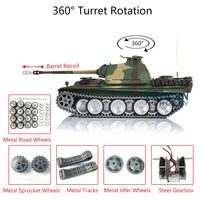 HENG LONG 1/16 RTR RC Tank 3879 7.0 Customized Panther G Metal Tracks Wheels TH17491-SMT4 1