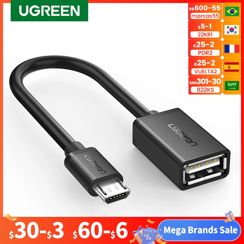 Ugreen Micro Usb Otg Cable Adapter For Xiaomi Redmi Note 5 Micro Usb Connector For Samsung S6 Tablet Android Usb 2.0 Otg Adapter - Mobile Phone Adapters & Converters - AliExpress Ugreen Micro Usb Otg Cable Adapter For Xiaomi Redmi Note 5 Micro Usb Connector For Samsung S6 Tablet Android Usb 2.0 Otg Adapter - Mobile Phone Adapters & Converters - AliExpress