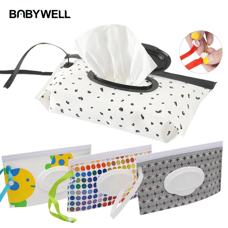 New Portable Baby Wipes Box Eco-Friendly Reusable Organizer Anti Dust  Storage Box For Baby Kids Clamshell Snap Wipe Container