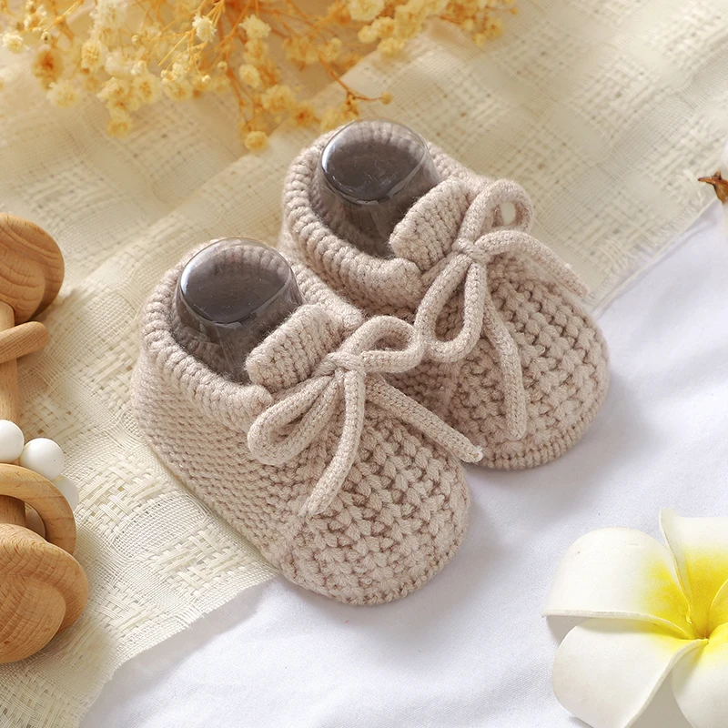 Baby Walking Shoes Solid Soft Soled Newborn Boys Girls First Walker Breathable Anti-Slip Infant Toddler Indoor Outdoor Prewalker 5