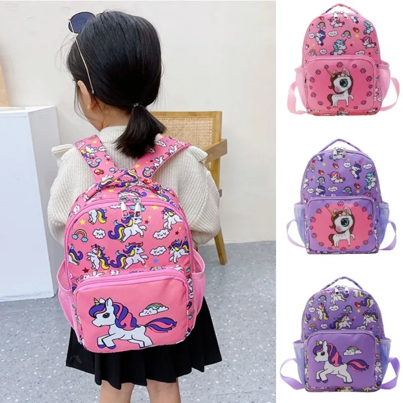 

Kids Backpack Cartoon Unicorn Print Schoolbag Girls Book Bag Lightweight Waterproof Kindergarten School Bag Backpack Child Girl