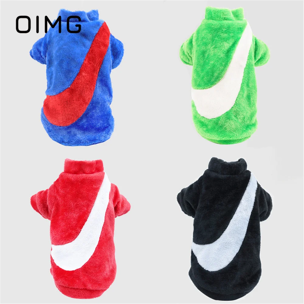 

OIMG 2022 New Autumn Winter Warm Pet Clothing Medium Small Dogs Coat Teddy Schnauzer Plush Thickened Fashion Dog Zip-up Jacket