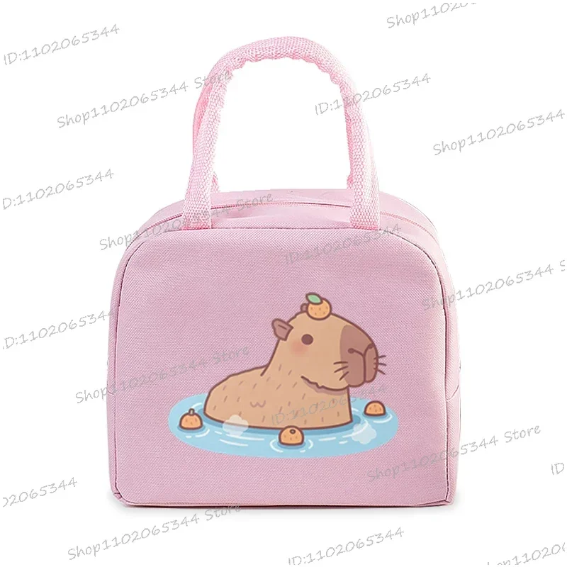 Borsa Termica Per Pranzo Con Simpatico Gatto Cartoon, 21.6x12.7x20.3 Cm, Impermeabile, Tasca Frontale, Per Ufficio, Scuola, Picnic - 2