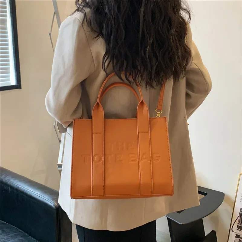 Tote Bag for Women Designer PU Fashion Letters Handbags New Women Luxury Shoulder Crossbody Bags Totes Big Shopper Leather Large
