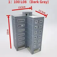 1:150/100 Scale Architectural Model for Gundam City School Teaching Building Model Display Scene Model Collection Gift 2