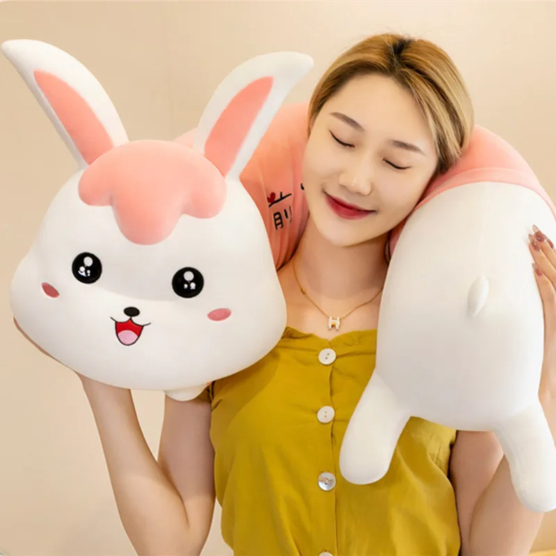 

Rabbit Doll Cute Soft Long Strip Rabbit Plush Stuffed Toy Home Decoration Sleep Pillow Confession Artifact for Girls Children