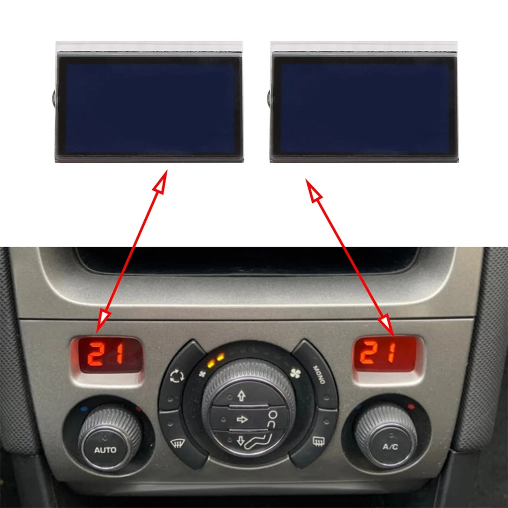 

2Pcs Car ACC Display Screen Air Conditioning Information Screen Pixel Repair for Peugeot 308 308CC 2007-2013
