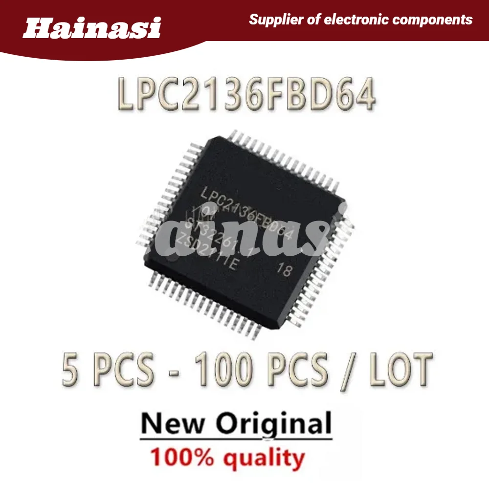 

(5 шт.) 100% quailty LPC2136FBD64 LPC2136FBD LPC2136 LPC IC MCU Chip LQFP-64