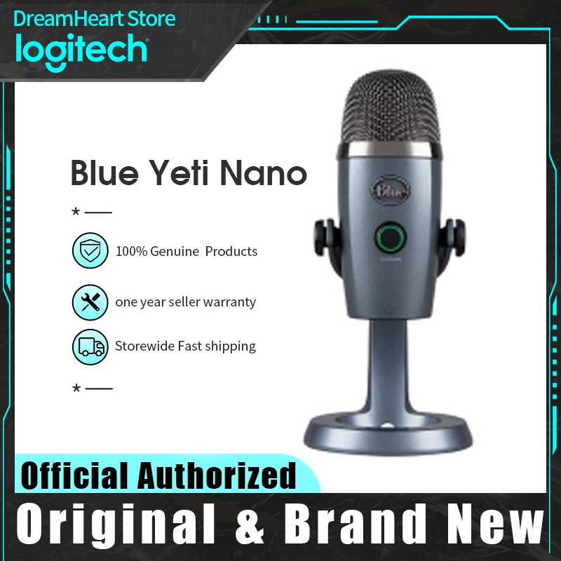Микрофон Logitech Blue Yeti Nano USB игровой конденсаторный микрофон в прямом эфире с