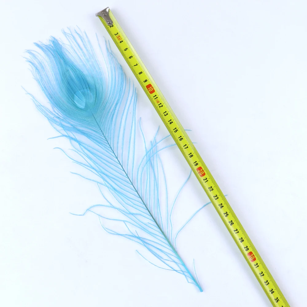 공예 꽃병용 천연 공작 깃털, 여러 가지 빛깔의 공작 장식, DIY 주얼리 장식, 파티 카니발, 10 개/로트