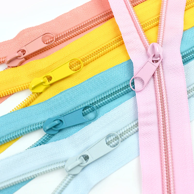 5M Meetee 3# 5# Nylon Zippers+Zip Slider Puller Rainbow Zipper By Meters Closures Zips Tape Repair Cursors Sewing Accessories