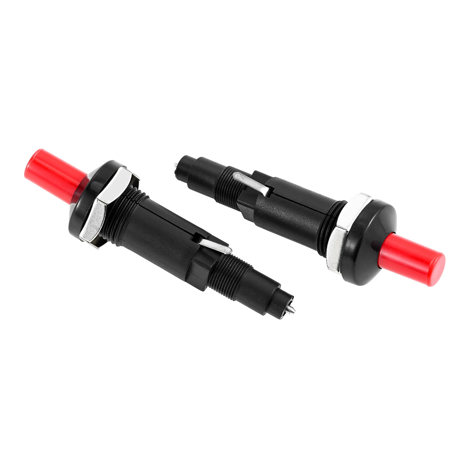 2pcs Push Button Piezo Igniter Two Exits Pressing Sparking for Gas Grill/Range/Heater/Stove Sparker Generator Ceramic Lighter
