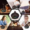 500ml Air Humidifier Aromatherapy Essential Oil Diffuser Wood Grain Ultrasonic Remote Control 7 Color Lights For Home Bedroom 6