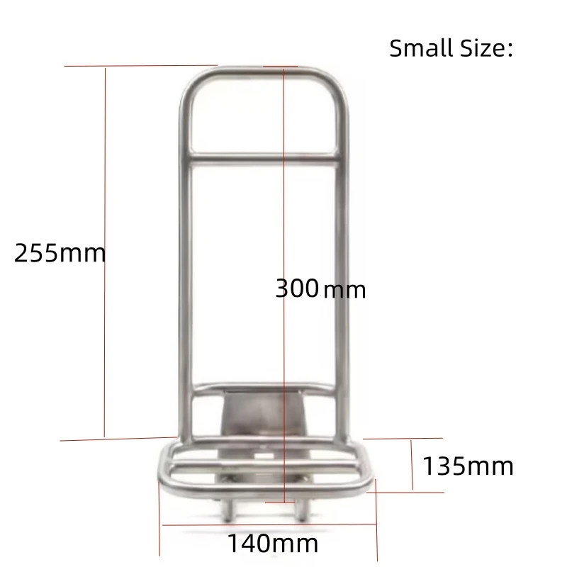 CNC Titanium Front Rack For Brompton Folding Bike, Ultralight Ti Alloy Luggage Carrier Bag Shelf, Upgrade Bicycle Accessories
