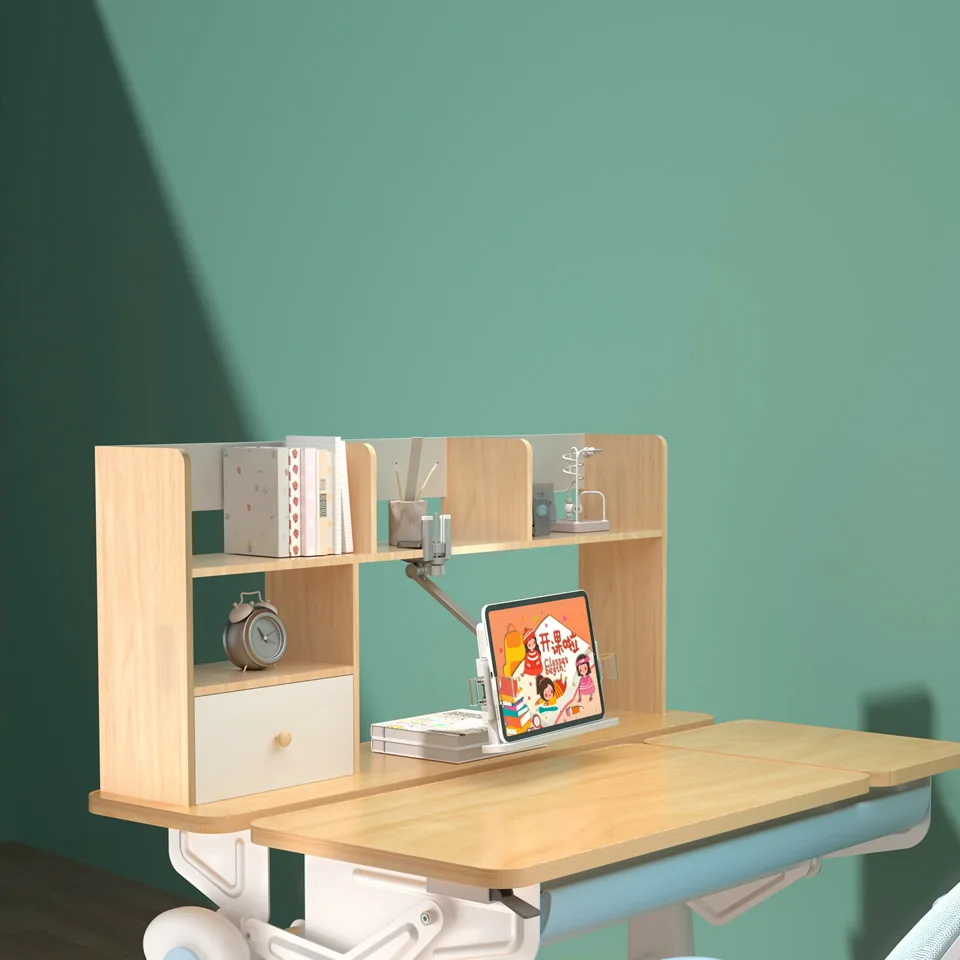 Desk Clamping Aluminum Reading Book Stand Multi-angle Adjustable Reading Book Bracket Table Camping Book Holder Tablet Stand 5