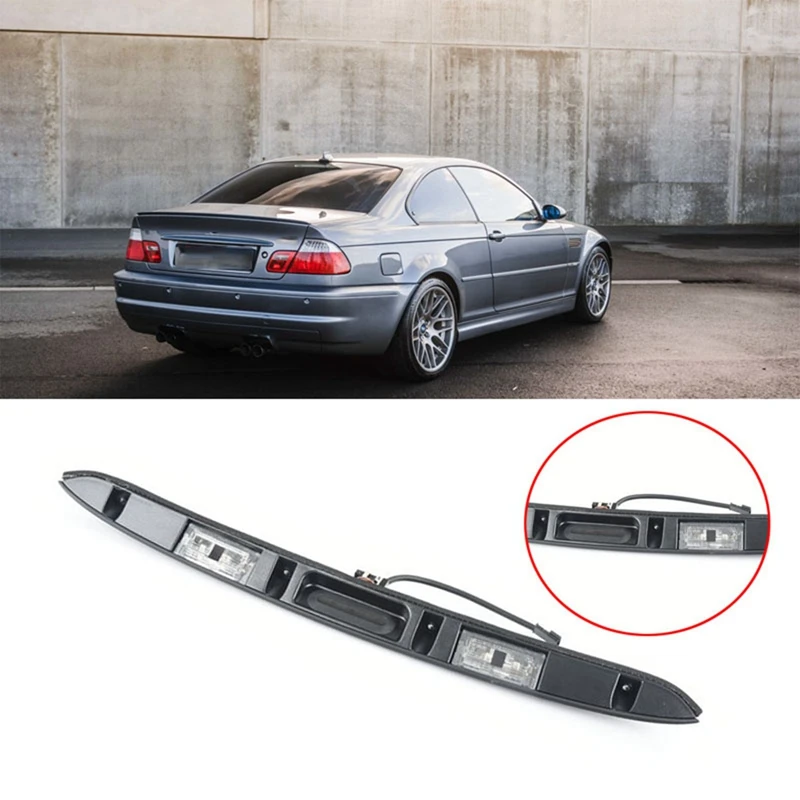 BMW E46 325I 323I 328I 51137171699 용 키 버튼이 있는 검정색 자동차 트렁크 리드 그립