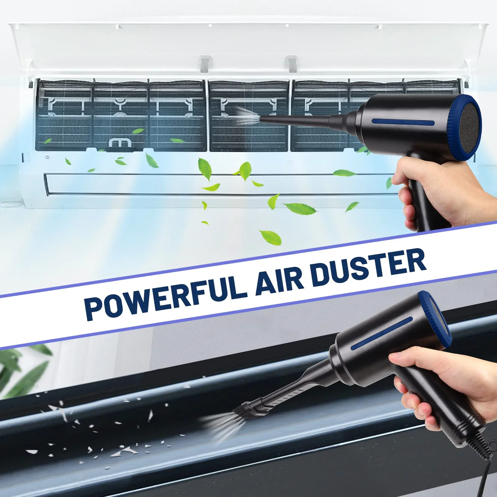 Espanador Elétrico do ar Comprimido Ventilador e Pulverizador de ar Enlatado para o Computador Portátil Limpador do Teclado Bomba de ar para Inflatables 500w - Imagem 2