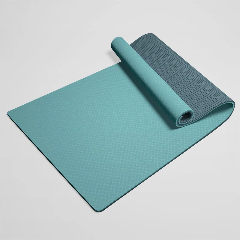 Beginner Non-Slip TPE Yoga Mat, 1830x580x6mm, Double-Layer Environmental  Protection, Gymnastics And Pilates Fitness Exercise Mat